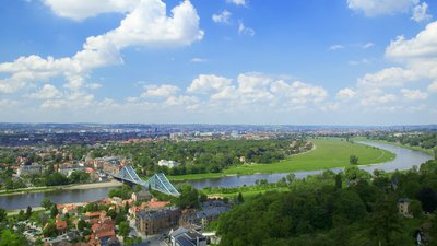 Dresdner Elbtal mit Blauem Wunder, © Sylvio Dittrich 